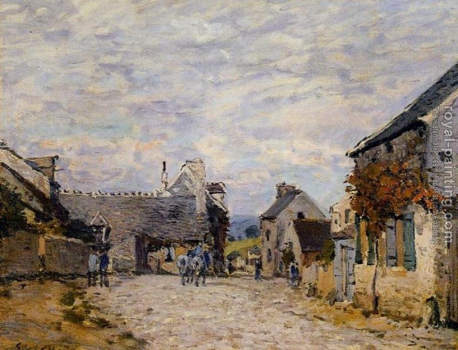 Alfred Sisley : Village Street, Louveciennes